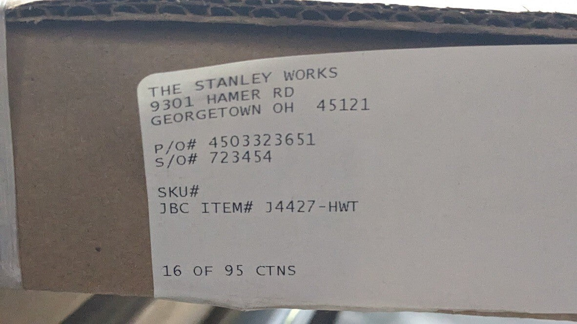 Stanley Works Hard Wood Worktop 26.66"L X 17.34"W X 1.5"T J4427-H
