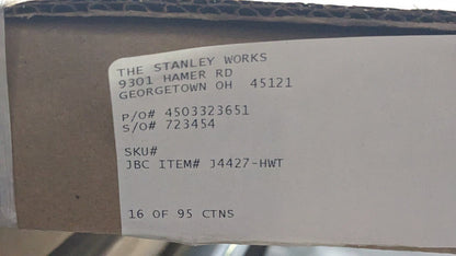 Stanley Works Hard Wood Worktop 26.66"L X 17.34"W X 1.5"T J4427-H