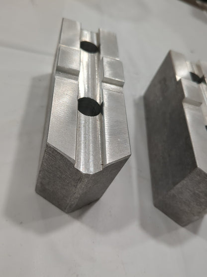 ABBOTT 2pc Soft Lathe Chuck Jaw: Tongue & Groove TG10MDA