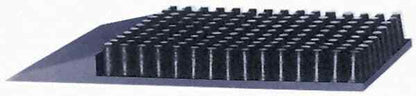 NOTRAX Entrance Scraper: 5' L, 3' W, 5/8" Thick, SBR Rubber Surface 345S3660BL