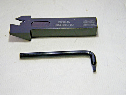 Hertel 1.1800" Right Hand Indexable Cutoff Toolholder HB-E08R.F.22  2000445