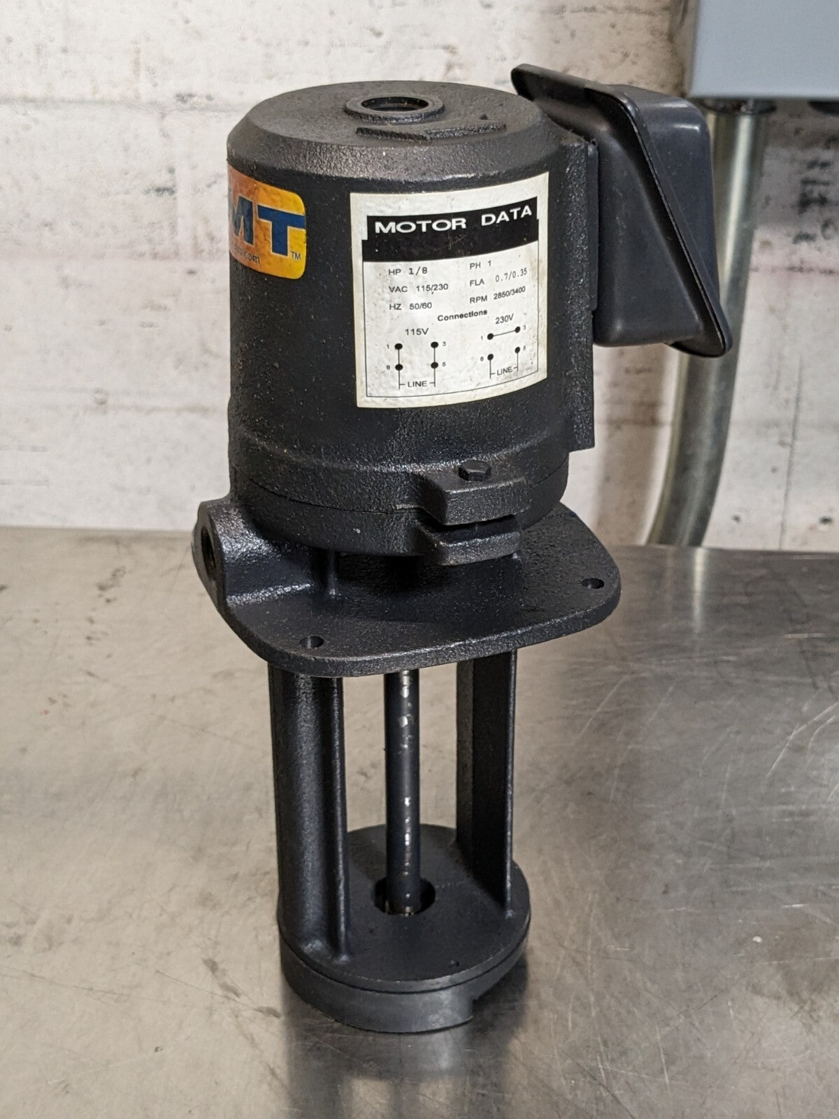 AMT Immersion Coolant Pump 56 GPM 1/8 HP 115/230v 1 Ph 5380-95 Parts / Repair
