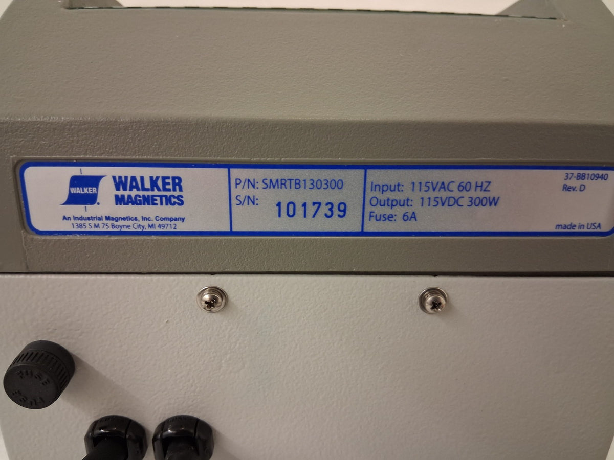 Walker Magnetics Electromagnetic Chuck Variable Power Control SMRTB130300