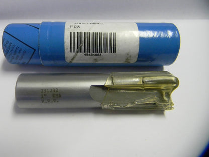 Rock River Tool 1" x 3/4" 3Fl Carbide Single Straight Flute End Mill 2
