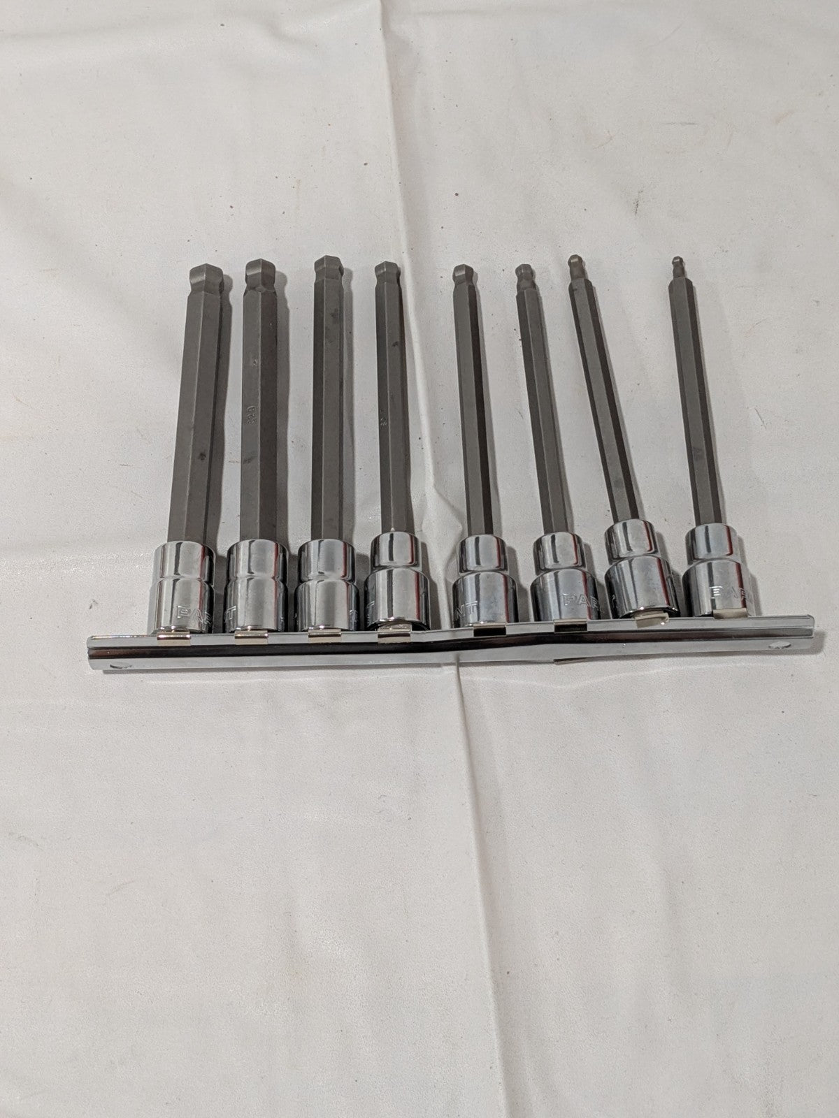 Paramount Ball Hex Bit Socket Set: 3/8" Drive, 8 Pc, 3 to 10 mm Hex 35580141