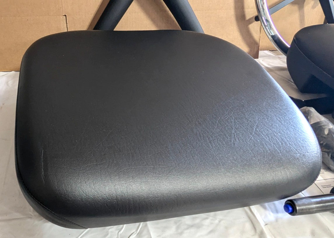BEVCO Task Chair - 24 to 34" Adjustable Seat Height - Black Vinyl  6501-V-BLK