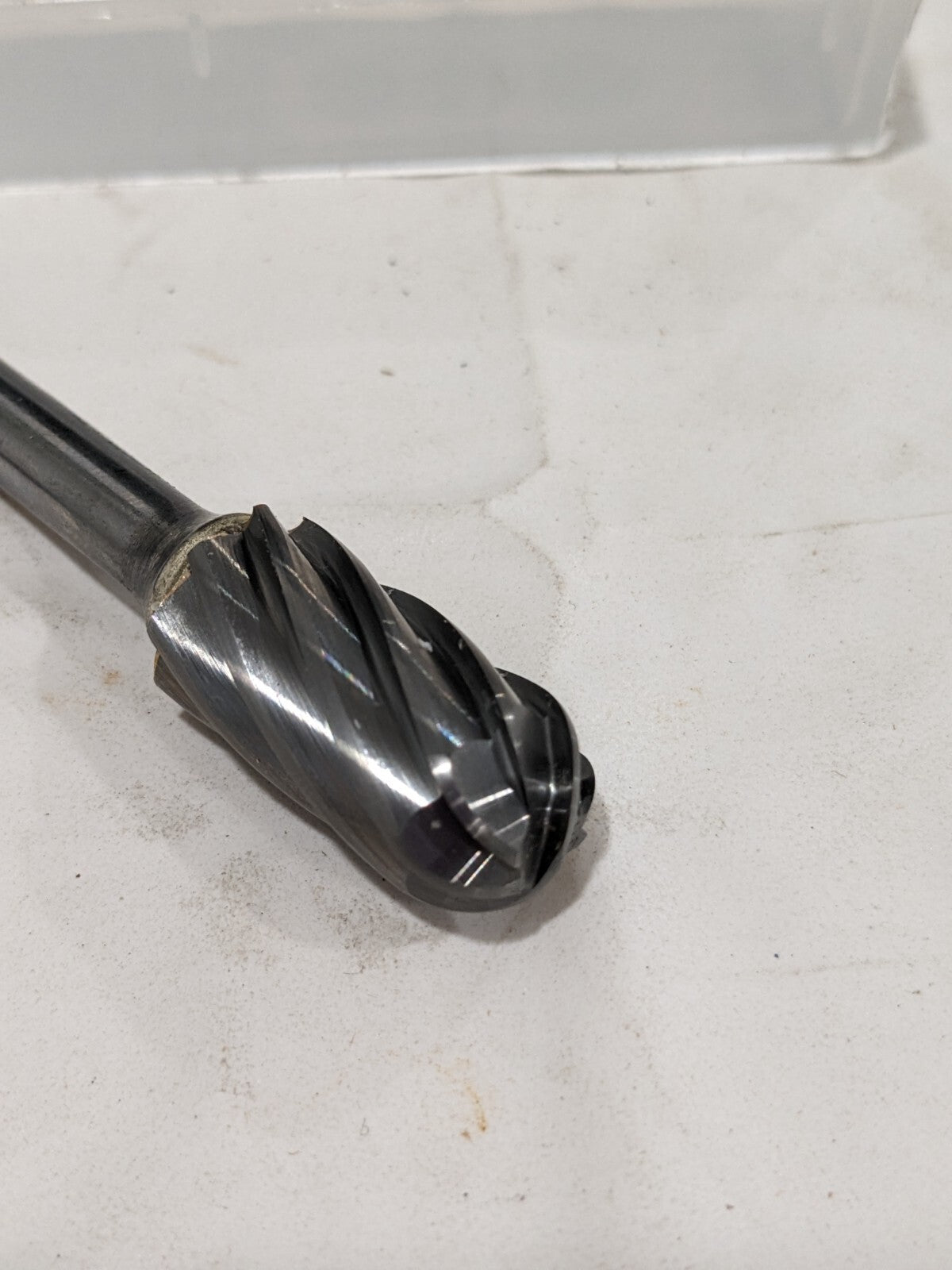 SGS PRO Abrasive Bur: SC-5NF, 1/2" Cut Dia, Ball Nose Cylinder 19028