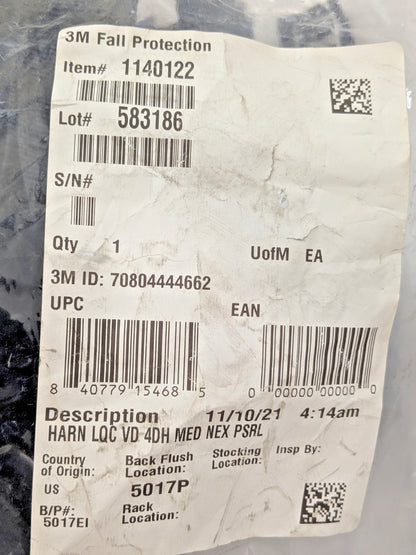 3M DBI-SALA ExoFit Vest-Style Safety Harness Medium 1140122 70804444662