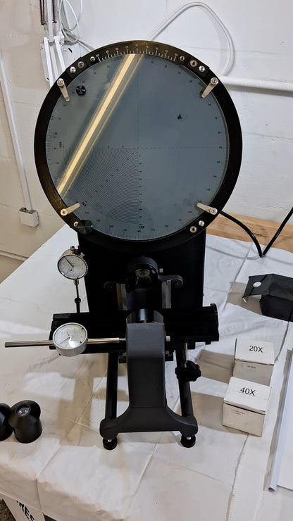 SPI Optical Comparator 12" Screen Dia Horizontal Orientation 12-526-0