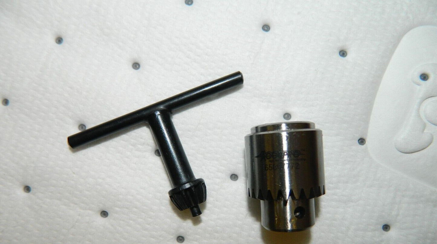 ACCUPRO Drill Chuck: 1/64 to 5/32 Capacity, Tapered Mount, JT0 CY0041200