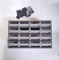 Akro-Mils Small Parts Modular Steel Frame Storage Cabinet 20 Drawer 19320