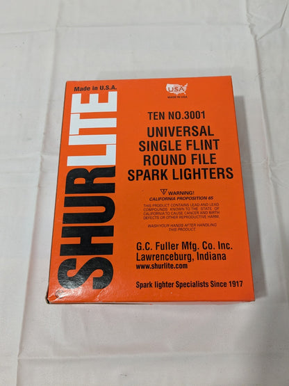 Shurlite Gray, Single Flint Striker Box of 10 NO.3001