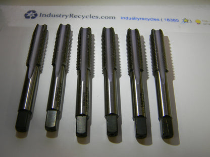 Widia GTD 7/16-20 H10 4-Flute Bottoming HSS Hand Taps Qty. 6 USA Model 64286