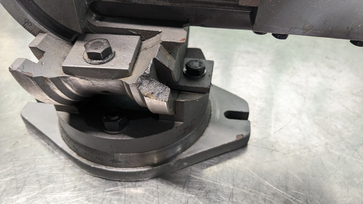GIBRALTAR Machine Vise 3-Way Angle 4″ Jaw Width 4″ Jaw Open Swivel Base 110052