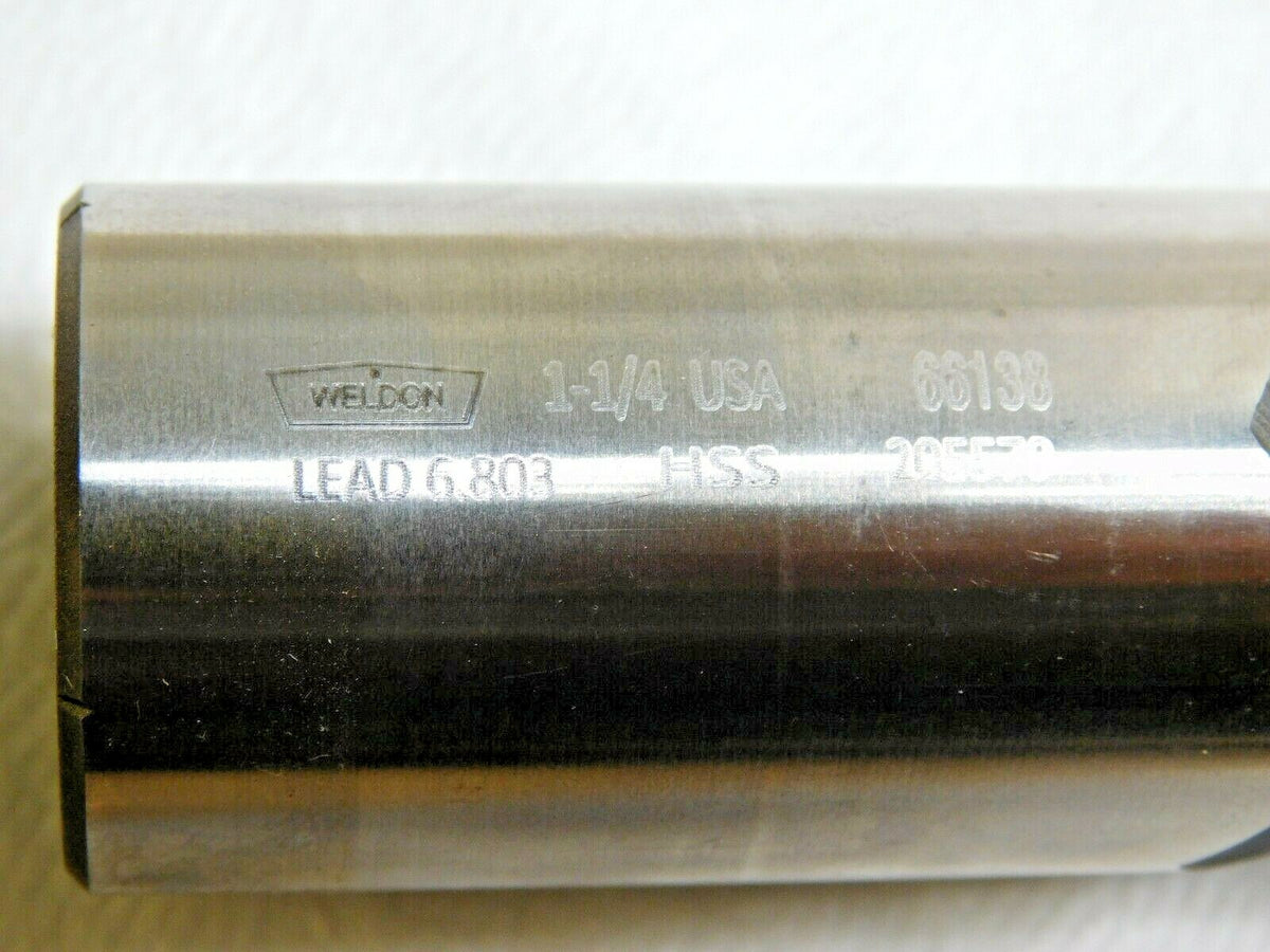 Weldon Crest-Kut Roughing/Finishing Square End Mill HSS 1-1/4"Dia 4FL 66138-00-W