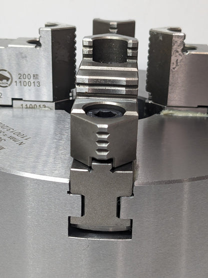 Bison 4 Jaw Self Centering Manual Chuck 8" Diam Plain Back 3605-8" 7-840-0800