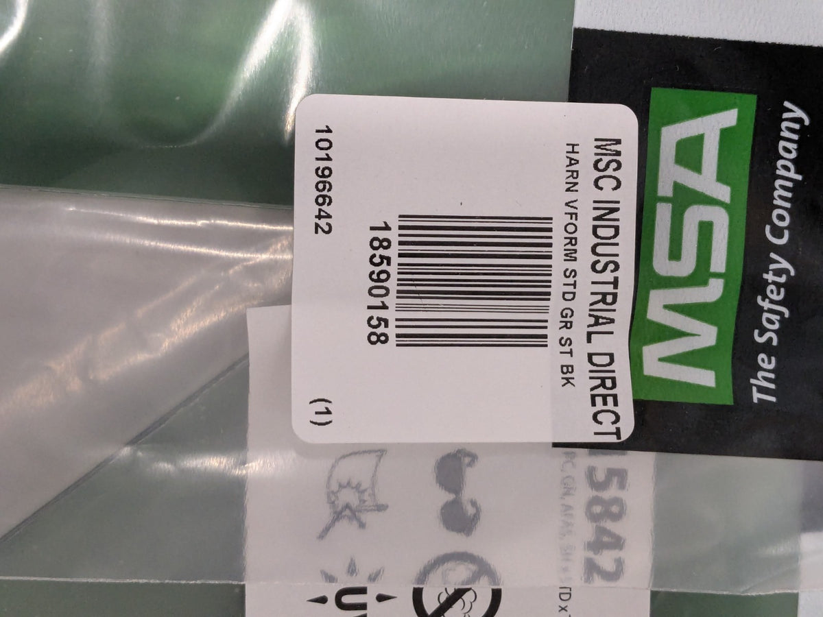 (3) MSA V-Gard Visor - Contoured Green Tint PC AF/AS (8"x17"x.06") 10115842