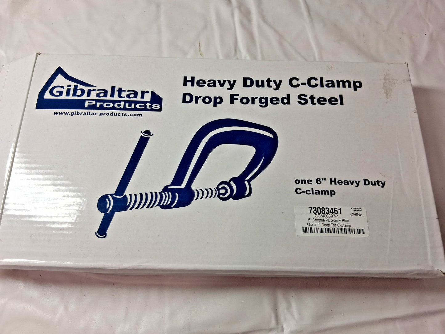 Gibraltar C-Clamp 6" Max Opening 4-1/8" Throat Depth Regular-Duty 73083461