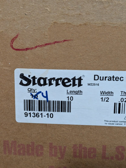 Starrett Welded Band Saw Blade: 10' Long x 1/2" Wide, 6 TPI Qty 4 14748