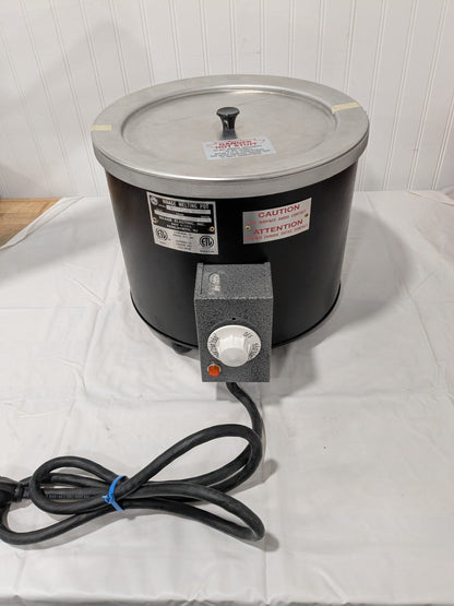 WAAGE 2 Gal Dip Coat Pot 6" Deep, 200 to 550°F, 10-1/2" ID, 115 Volts WP16A-7-1