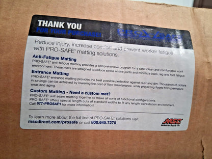 PRO-SAFE Heavy-Duty Vinyl Anti-Fatigue Mat 10FT L 3FT W 88267091