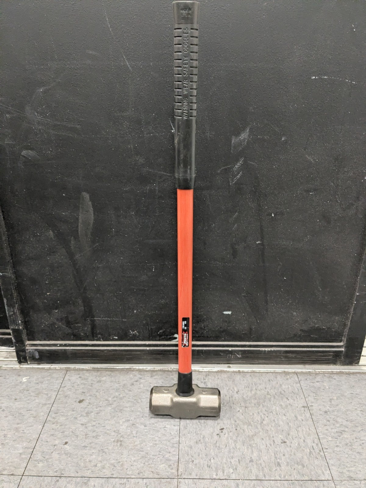 Proto 8 Lb Head, 32" Long Sledge Hammer Steel Head, Fiberglass Handle J1437G