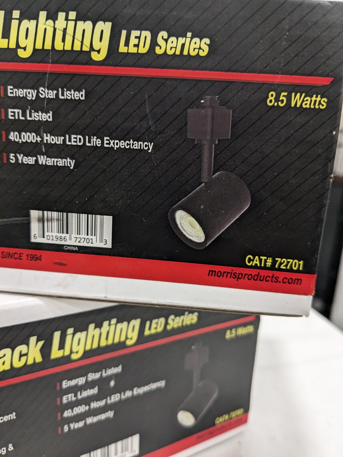 Morris LED Track Lighting 8.5W Black Halo Track Compatible Qty 2 72701