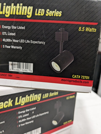 Morris LED Track Lighting 8.5W Black Halo Track Compatible Qty 2 72701