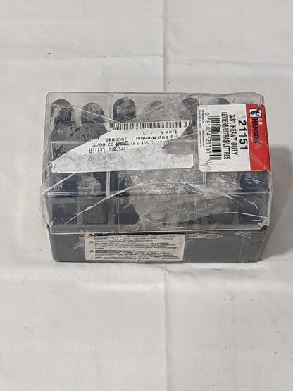C.H. HANSON Heavy-Duty Stamp Set: 3/8" Character, 23 pc 21151 INCOMPLETE