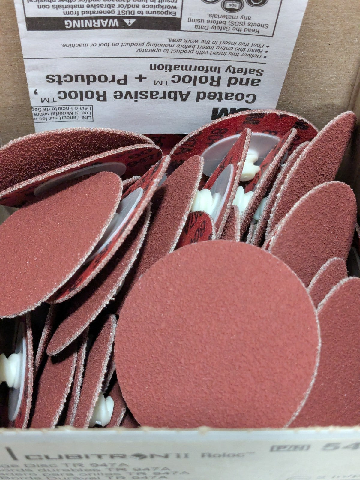3M Quick-Change Disc: Roloc TR, 2" Dia, 80 Grit Qty 50 7100076925