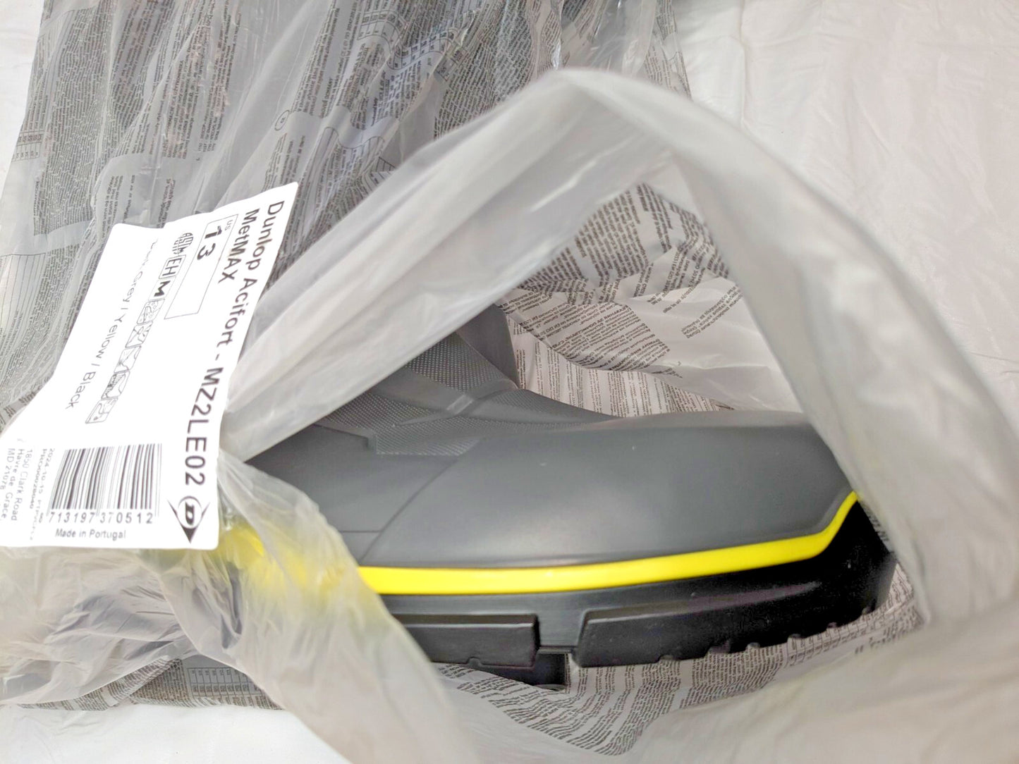 Dunlop Acifort MetMAX Safety Boots Steel Toe Waterproof Size 13 MZ2LE02.13