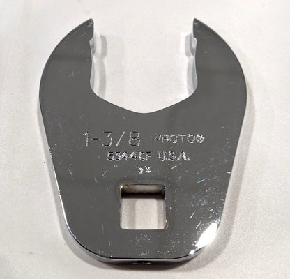 PROTO Crowfoot Open End Wrench 1-3/8" x 1/2" Drive Chrome  5344CF