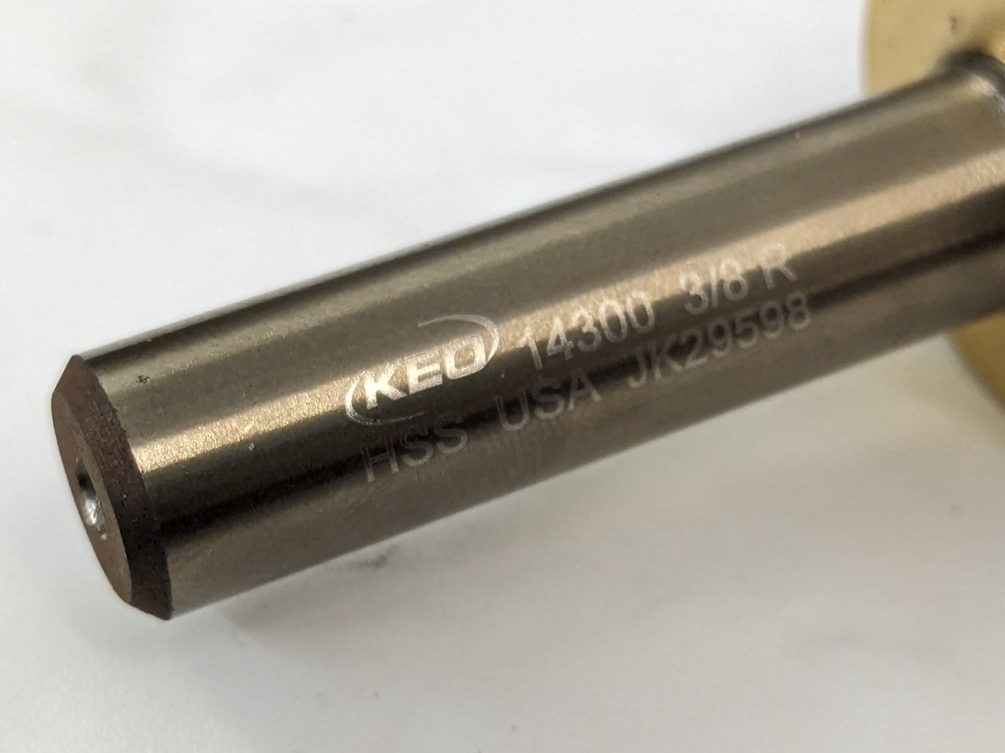 KEO Corner Rounding End Mill: 0.37 mm Radius 4fl HSS 14311