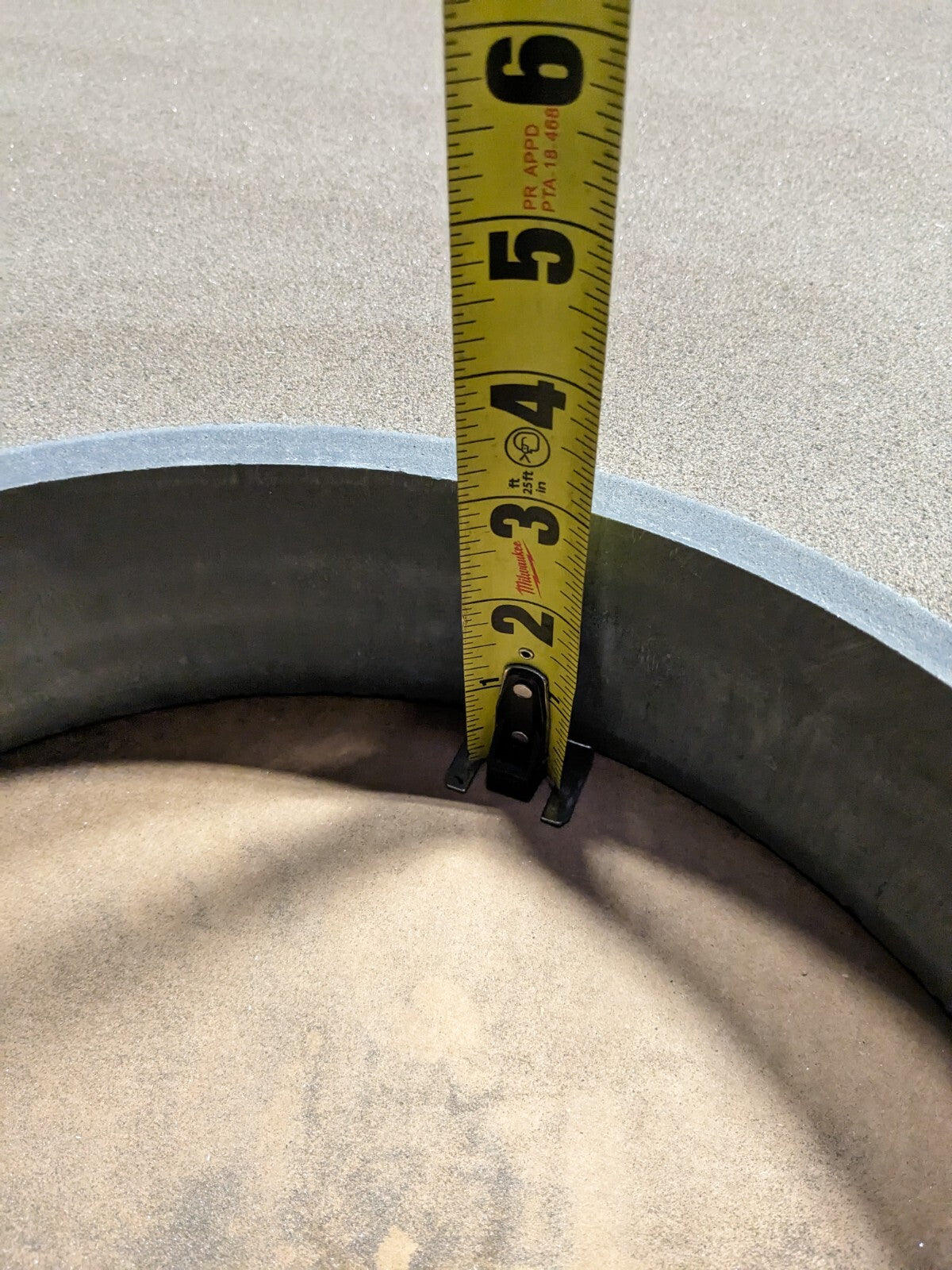 Radiac Surface Grinding Wheel 36" Diameter 3" Thick 690 RPM Max. 120 G