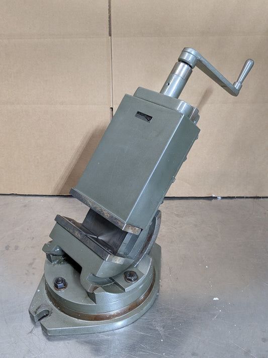 Gibraltar 2-Axis Angle Precision Machine Vise w/ Swivel Base 6" Jaw Width