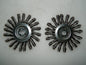 Narrow Face Cable Twist Knot Wire Wheels  4" Dia Arbor Hole 1/2-3/8" Q