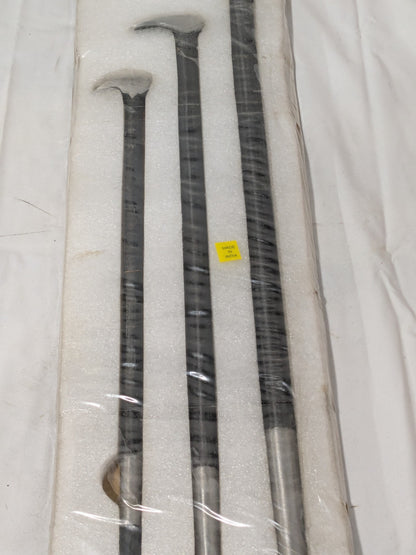Groz 3 Pc Rolling Head Ladyfoot Pry Bar Set: 12", 18" & 24" PRY/3-ST
