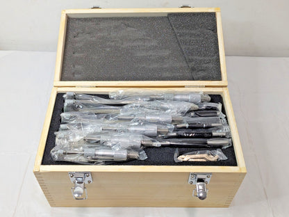 6 Piece Mechanical Outside Micrometer Set 0 to 6" Range 06314884