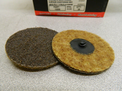 Superior Abrasives Aluminum Oxide Quick Change Disc 25 Pack 3" Disc Diam 10