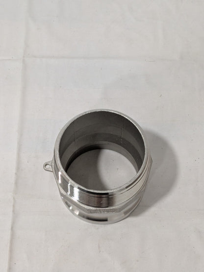 Cam & Groove Coupling: 3" Part F, Stainless Steel, 500 psi Max 44795086