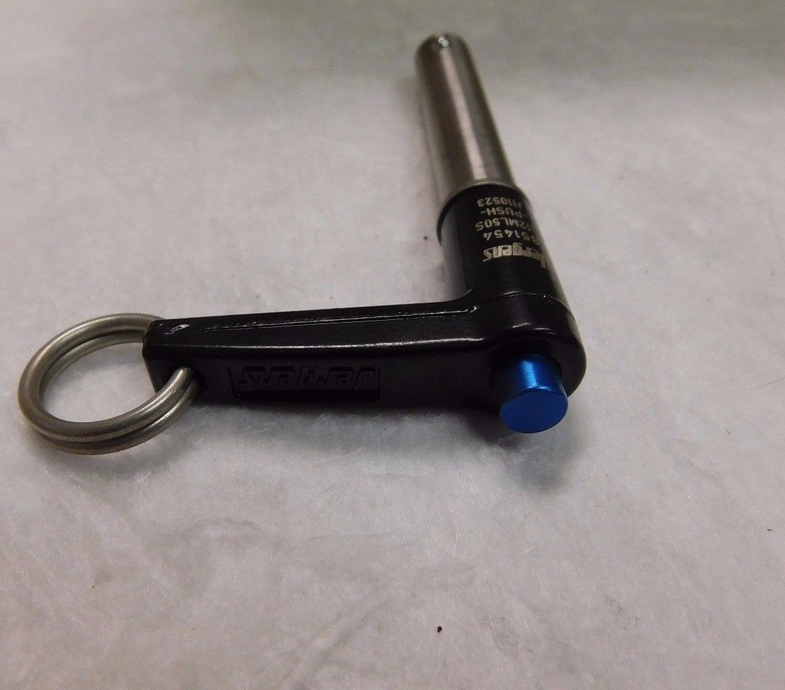 Jergens L Handle Push Button SS Kwik-Loc Pin 12mm x 50mm #851454