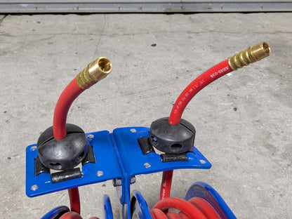 CoxReels Retractable Dual Hose Reel 50 Ft x 3/8 In C-LP-350-350 Scratch N Dent