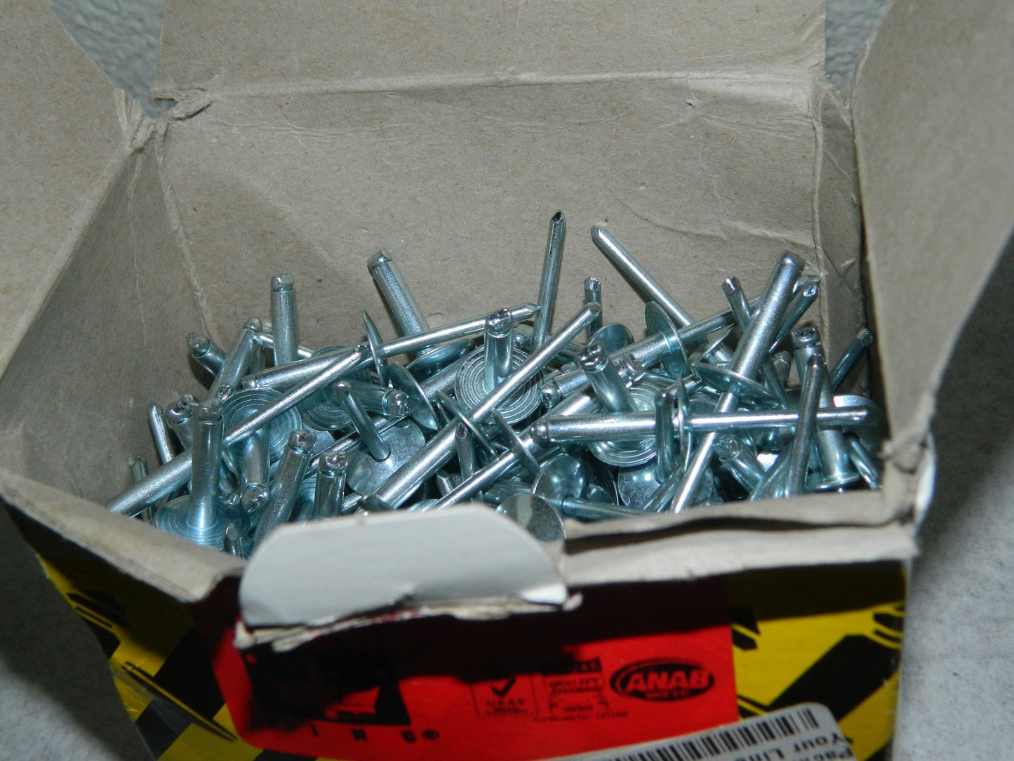 RivetKing Open End Blind Rivet 610 No.11 Wire 5/8" Grip Approx. 200 Pk SBS6