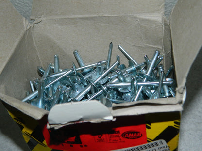 RivetKing Open End Blind Rivet 610 No.11 Wire 5/8" Grip Approx. 200 Pk SBS6