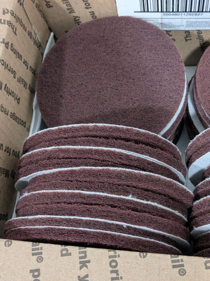 3M Hook &amp; Loop Disc: 5" Dia, Non-Woven, Aluminum Oxide Box of 40 710013