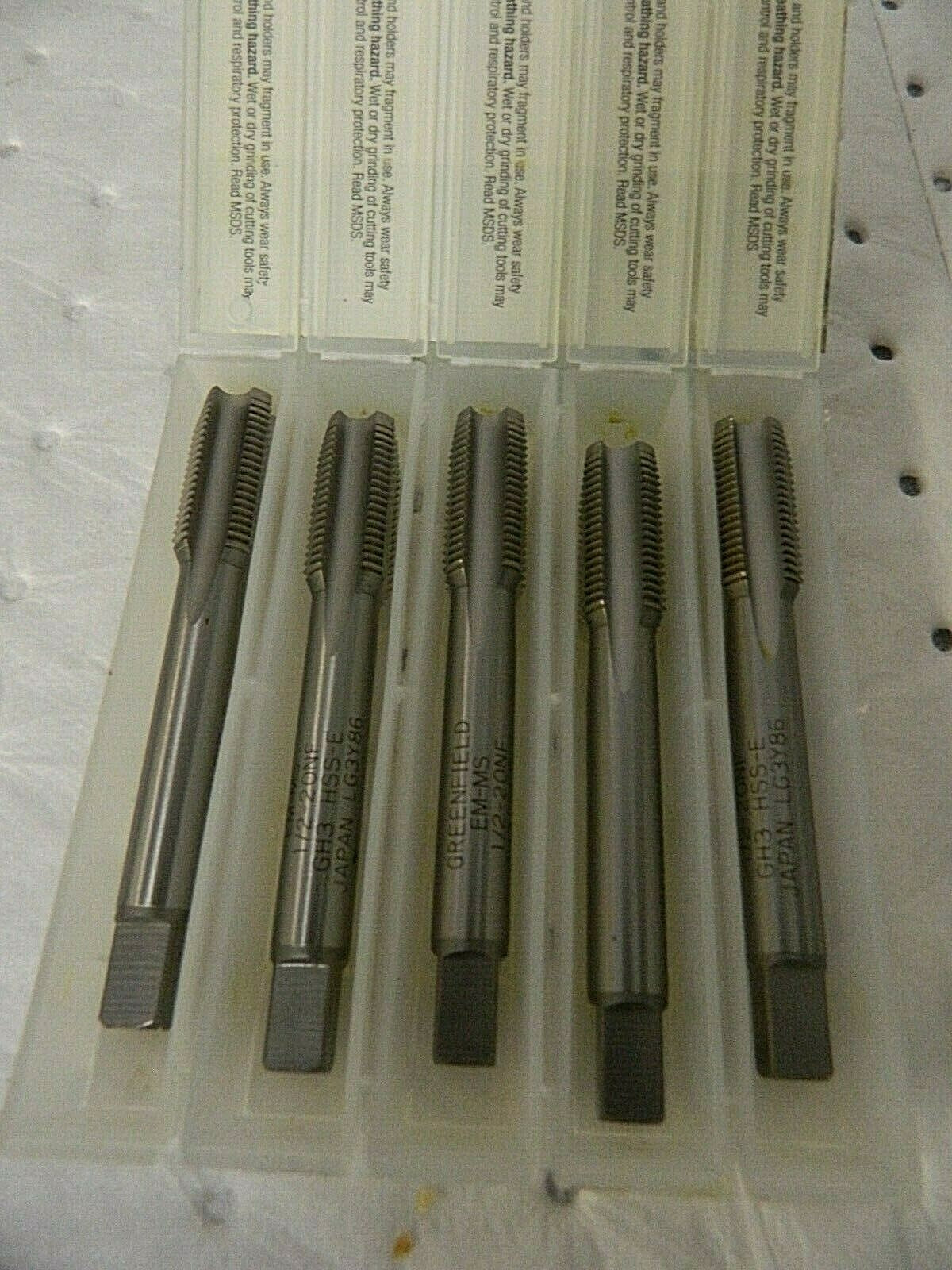 Widia 1/2-20 UNF H3 4-FL  Cobalt Straight Flute Machine Tap QTY 5 89622