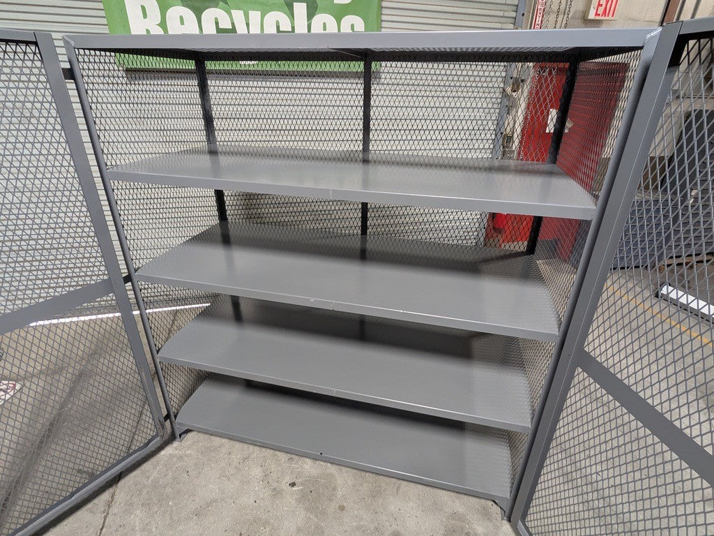 Little Giant Vented Storage Locker 3-Shelf 13 Ga. Welded Steel 78" x 72&quo