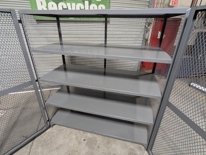 Little Giant Vented Storage Locker 3-Shelf 13 Ga. Welded Steel 78" x 72&quo