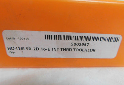 Hertel Indexable Threading Toolholder HD-I16L90-2D.16-E 5002957
