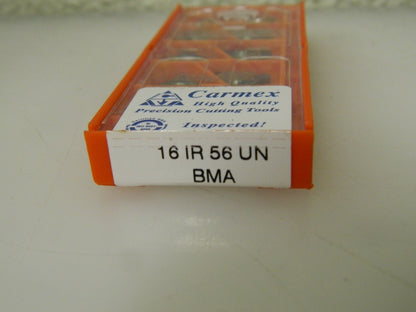 Carmex 16IR56UN BMA Carbide Threading Inserts QTY 9   93978914